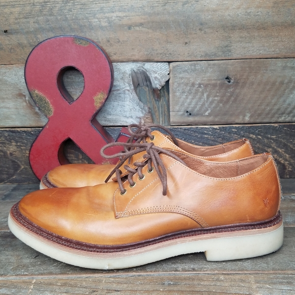 Frye Other - Frye Rustic Smooth Leather Oxford Lace Up Shoes